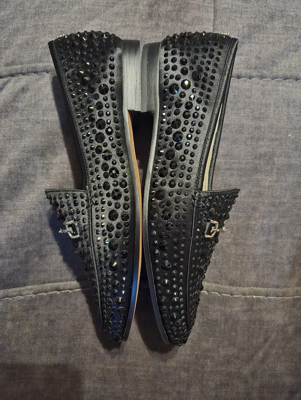 Sam Edelman Loraine Bling Loafer Flats in black Sz 9 NWOB